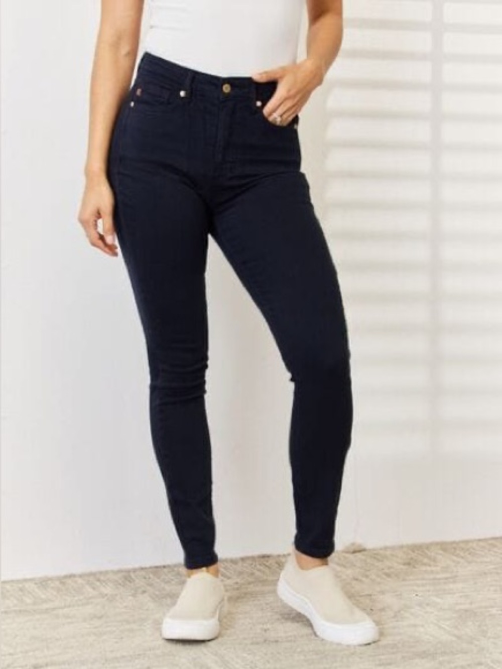 Judy Blue High-Rise Skinny Women’s Jeans - Dark Indigo